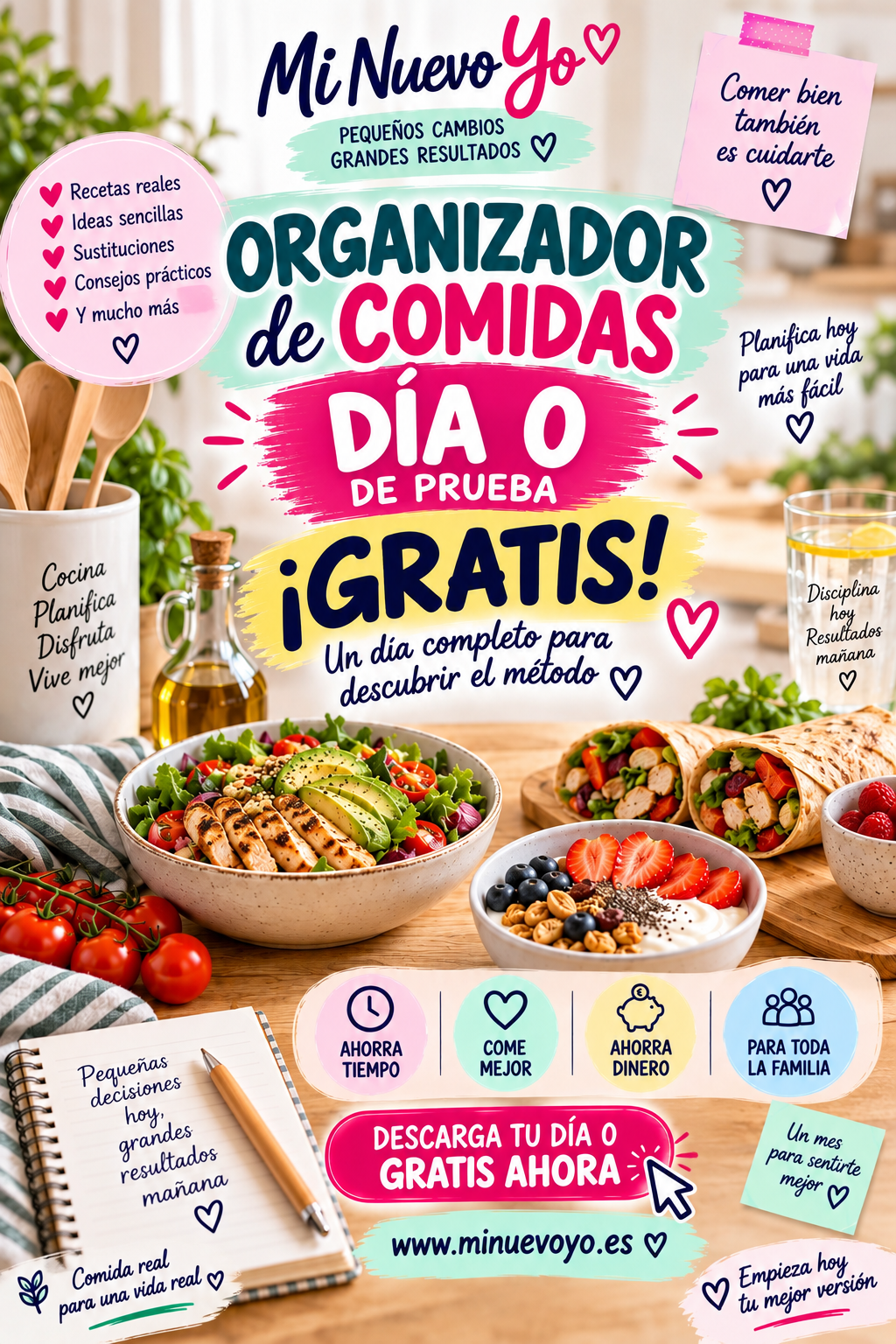 🍽️ Organizador de Comidas Familiar – Día 0 GRATIS